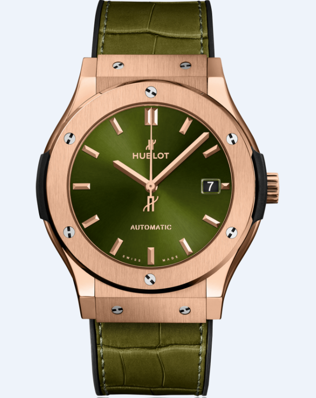 AAA Replica Hublot Classic Fusion King Gold Green Watch 511.OX.8980.LR